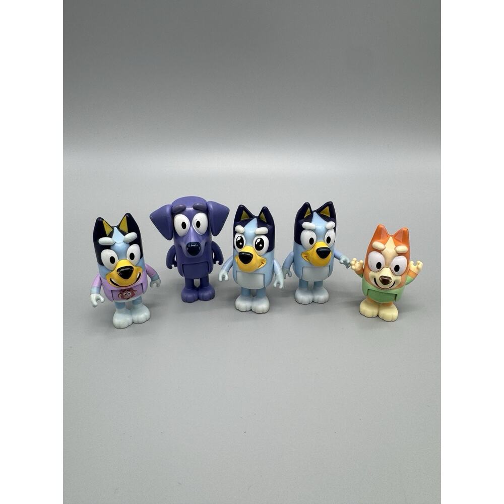 Bluey Action Figure Lot Of 5 Figures
